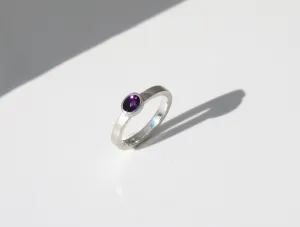 Oval amethyst stacker