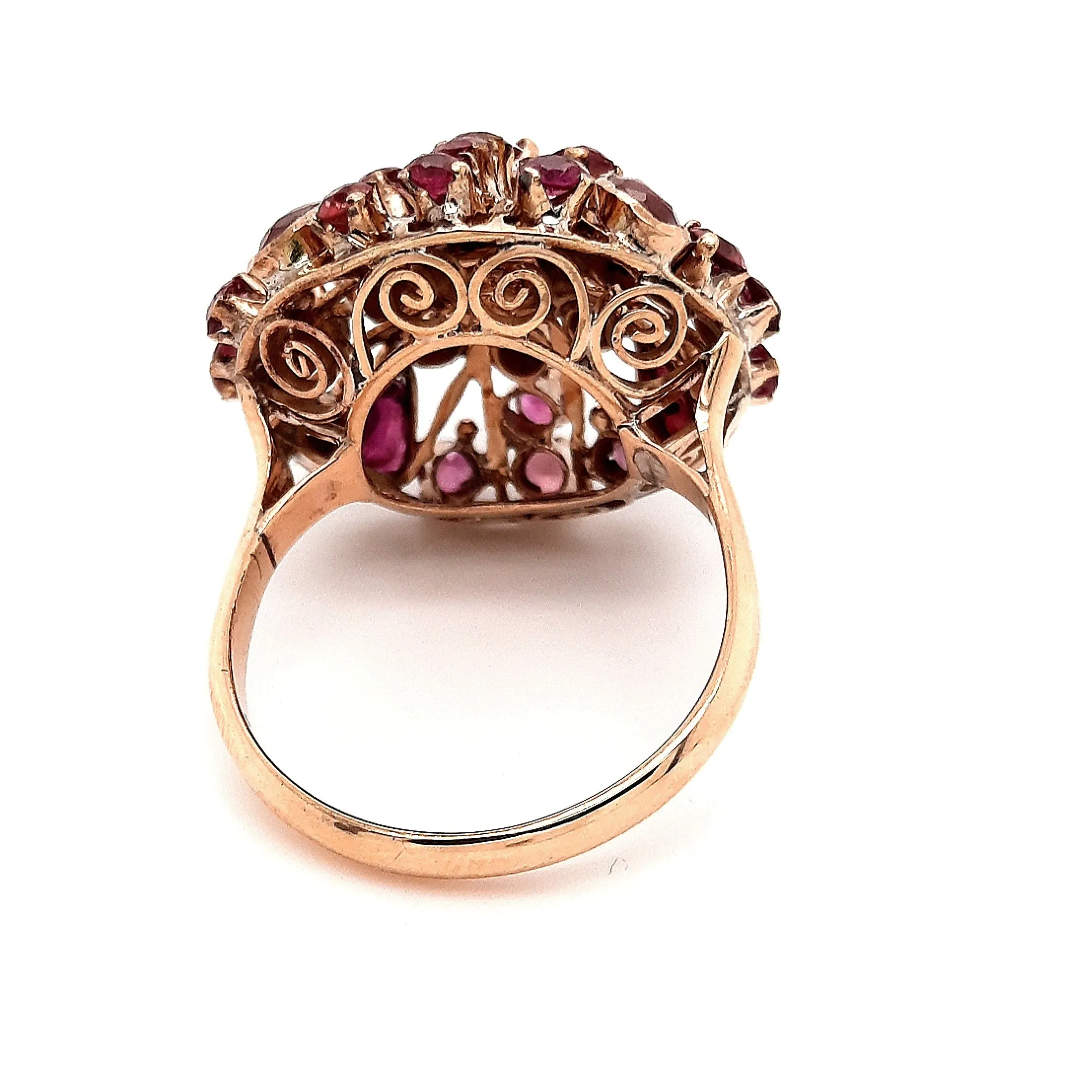 Pink Sapphire 14ct Yellow Gold Dress Ring