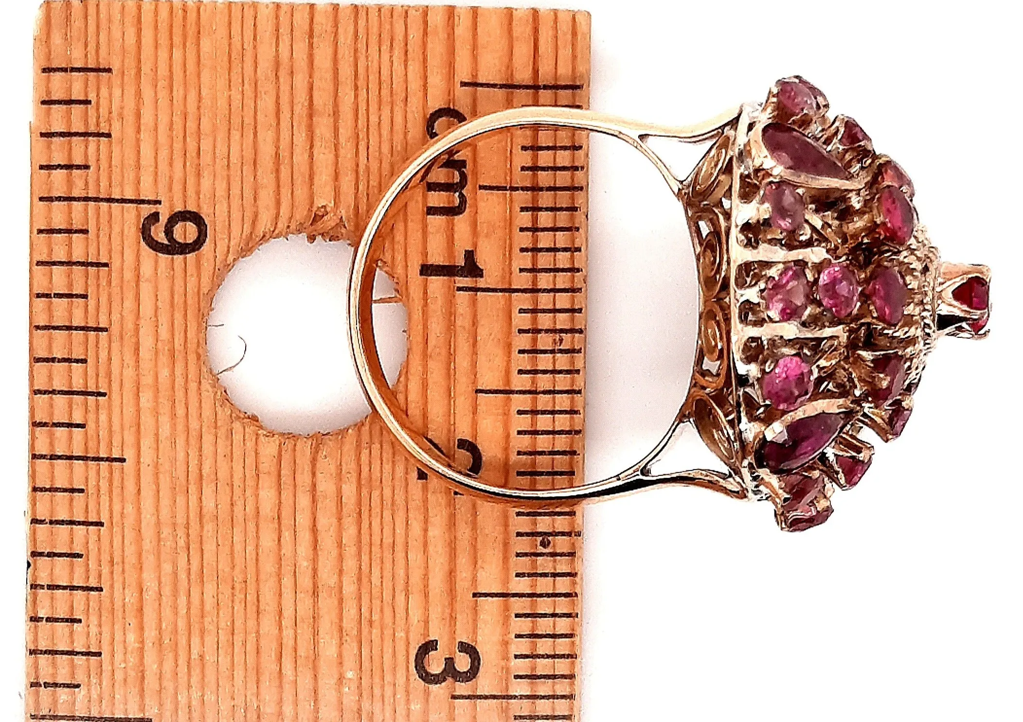 Pink Sapphire 14ct Yellow Gold Dress Ring