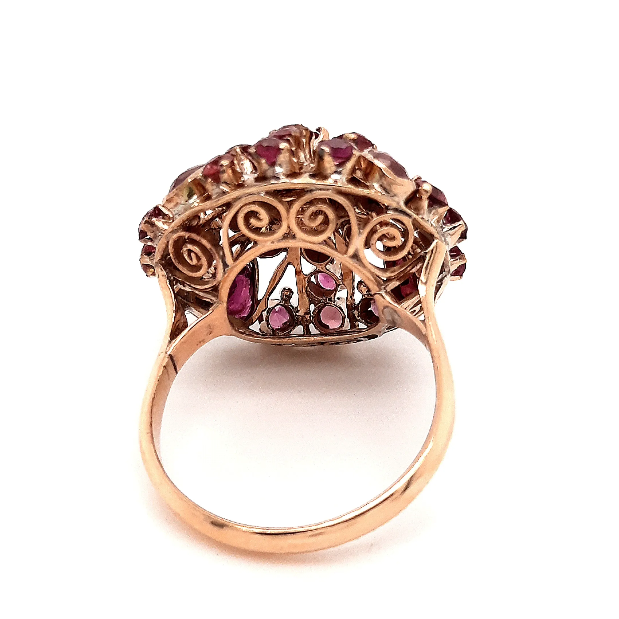 Pink Sapphire 14ct Yellow Gold Dress Ring