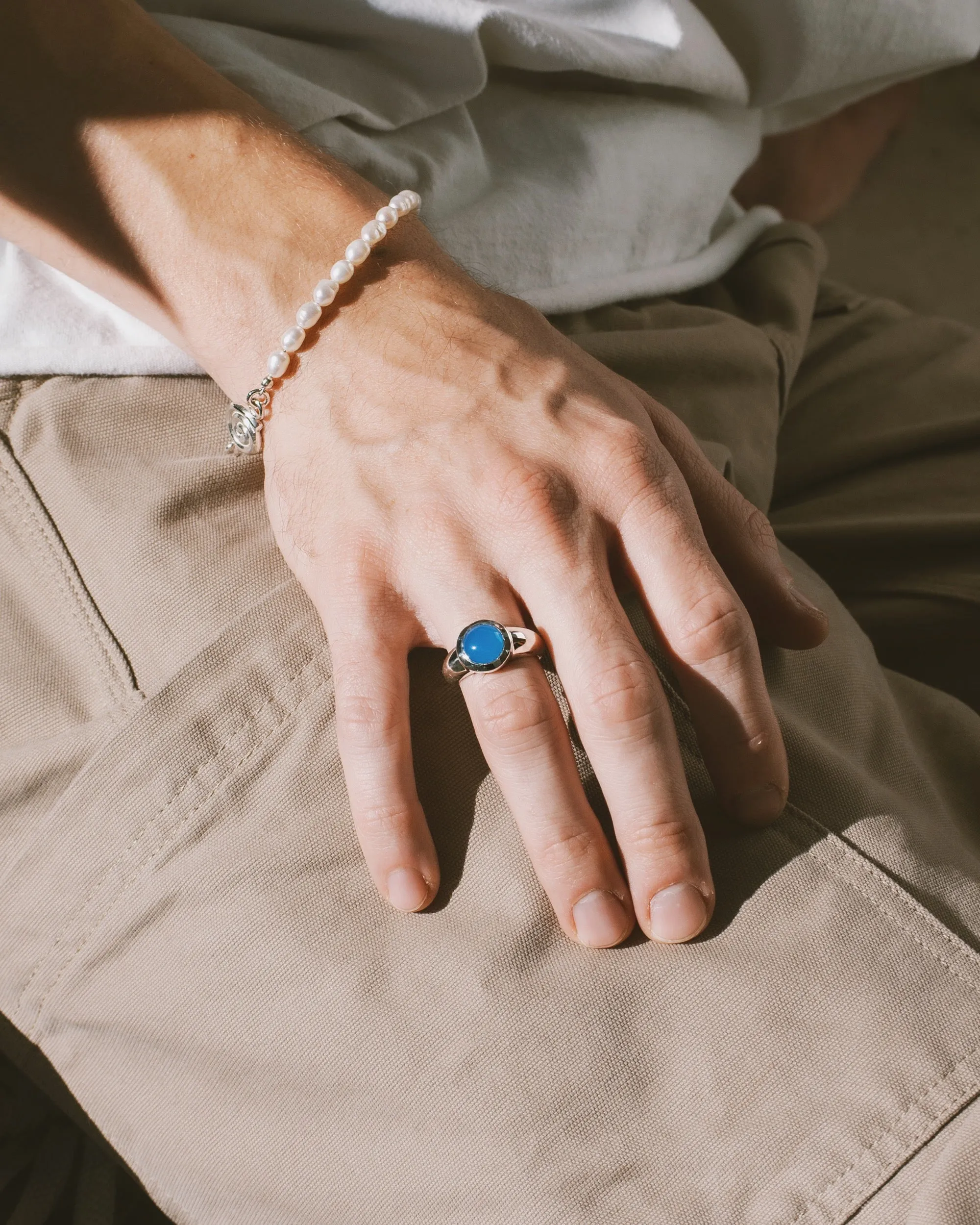 PLANET RING | BLUE ONYX