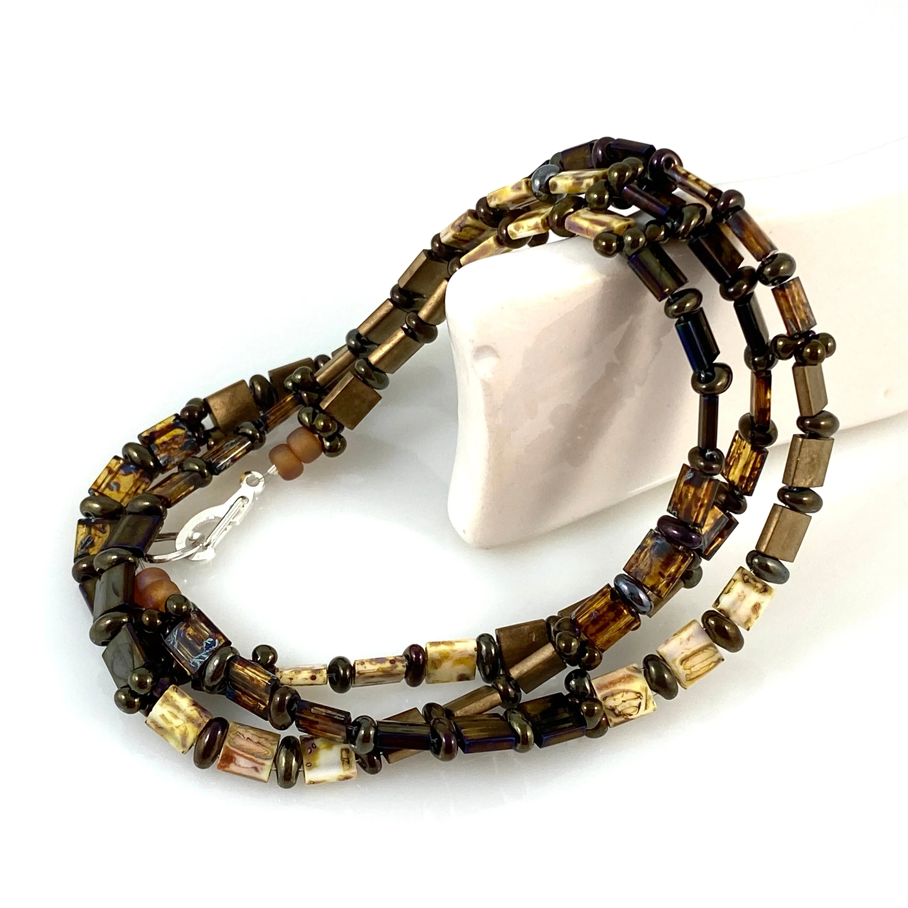 "Tile Wrap" Bracelet - Bronzie