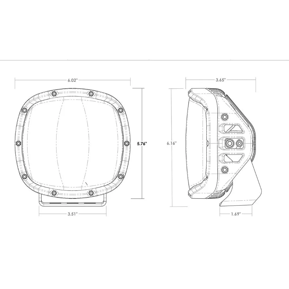 RIGID Industries Adapt XP w/Amber Pro Lens - Pair