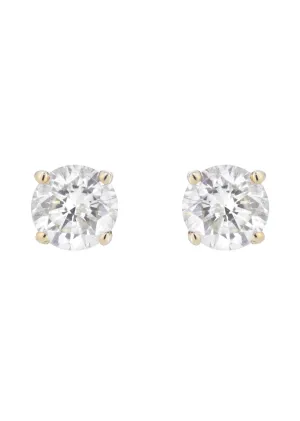 Round Diamond Stud Earrings | 1.15 Carats