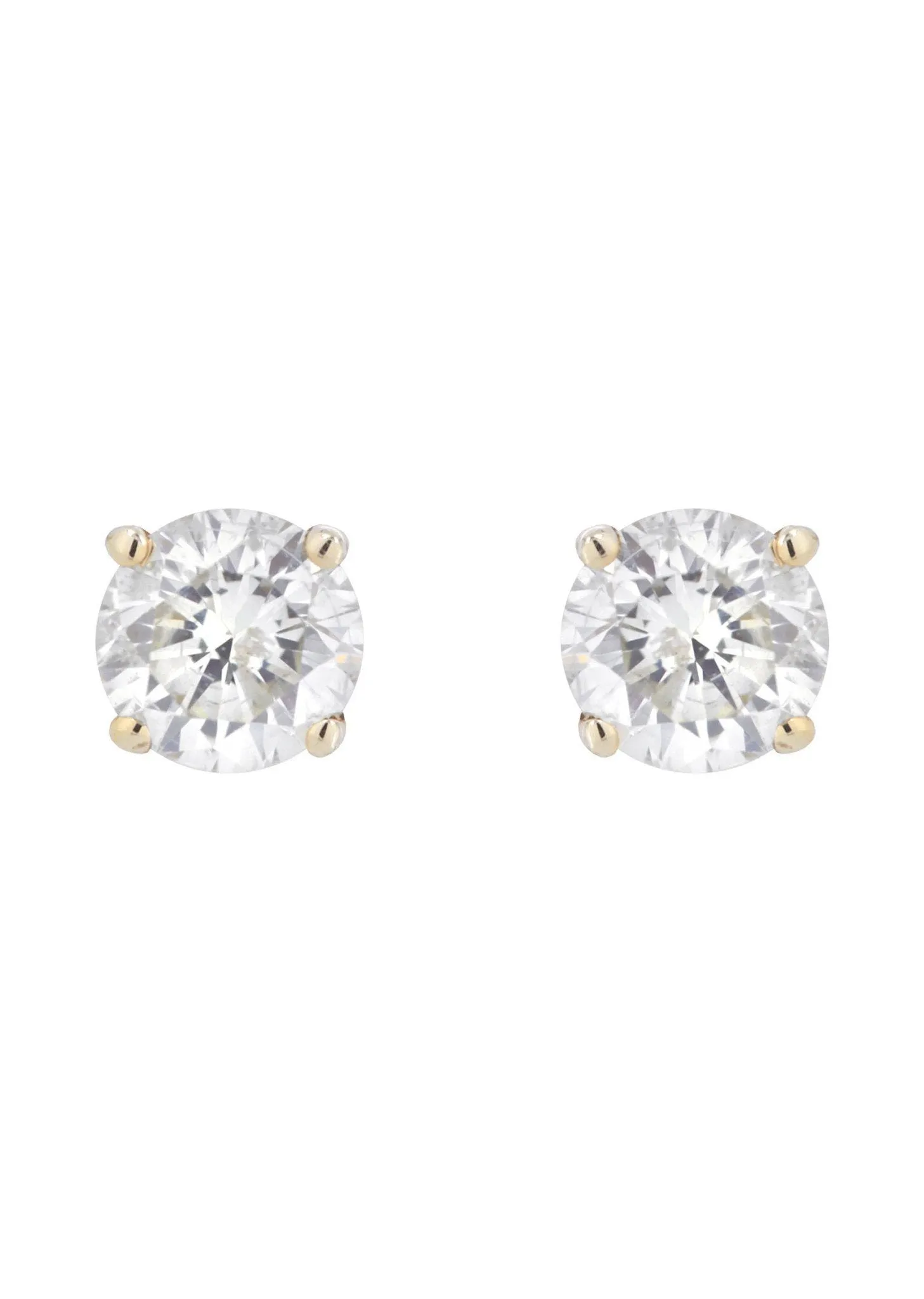 Round Diamond Stud Earrings | 1.15 Carats