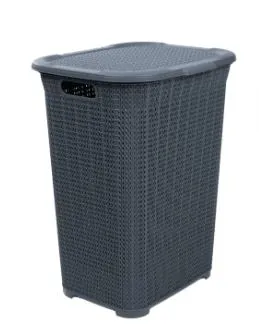 Superio Grey Laundry Hamper 50L 1pc