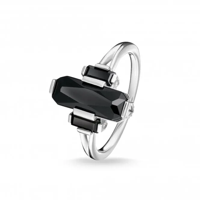 Thomas Sabo Black Onyx Ring TR2267-641-11