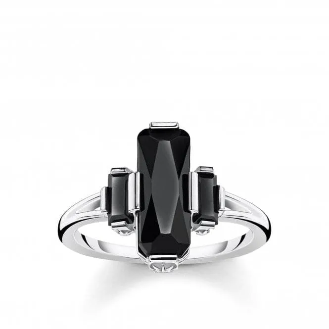 Thomas Sabo Black Onyx Ring TR2267-641-11