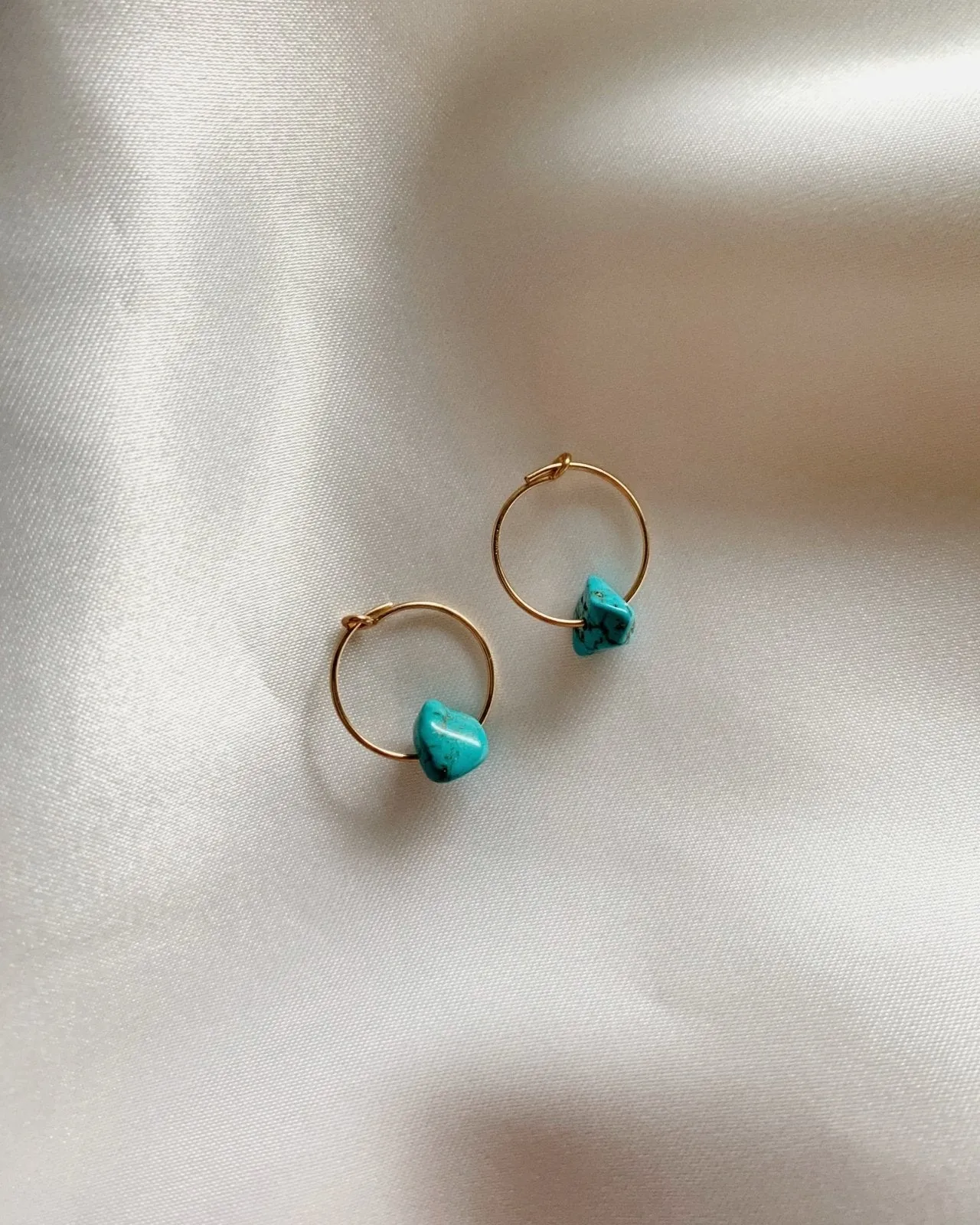 Turquoise Hoop Earrings