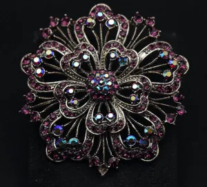 Vintage Ornate Floral Brooch