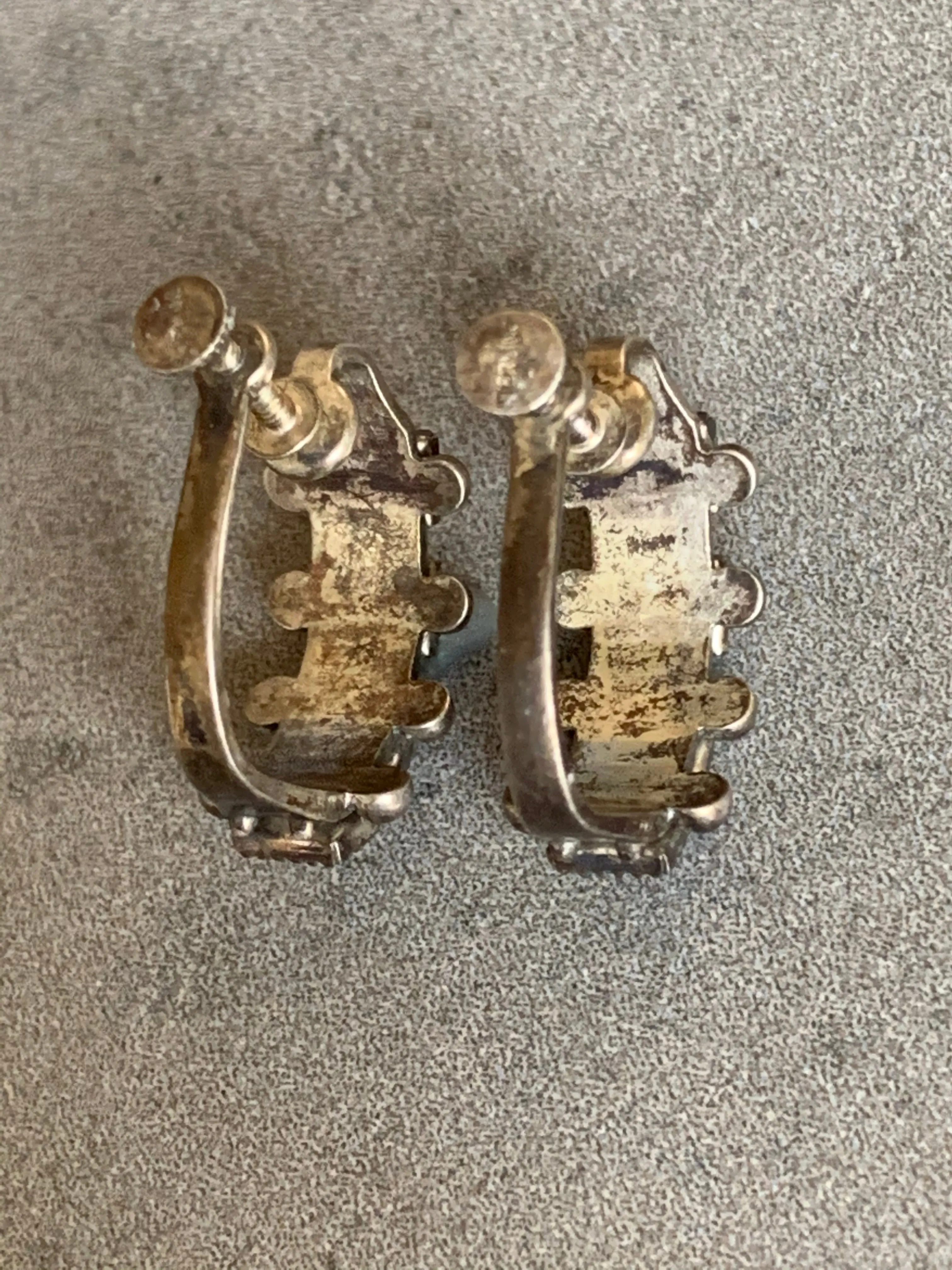 Vintage Souvenir Sterling Earrings