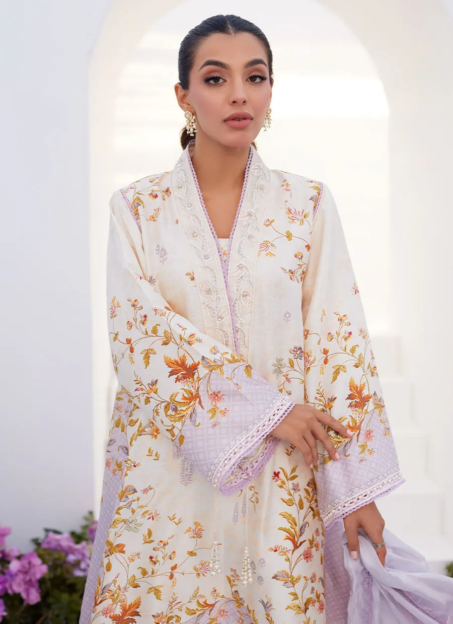 Zaza Prints '24 - Amethyst Trellis Shirt And Dupatta